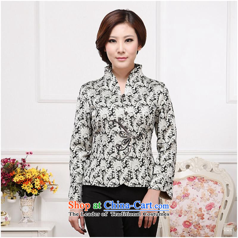 The hotel is inside the autumn and winter tea art long-sleeved clothing attendants Ms. teahouse jacket coat new black single -day according to Yi 3XL, Hwan (meitianyihuan) , , , shopping on the Internet