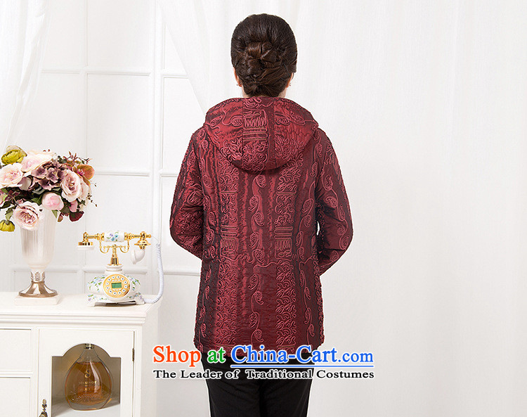 President of autumn and winter coat in older mother Chinese shirt jacket with China wind cotton coat new dark red stripes 4XL Photo, prices, brand platters! The elections are supplied in the national character of distribution, so action, buy now enjoy more preferential! As soon as possible.