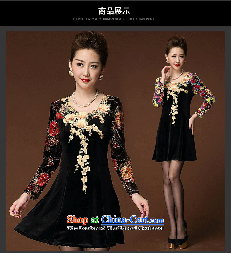 Ya-ting shops fall inside the skirt 2015 new) Older large middle-aged moms replace Kim velvet purple flowers 5XL picture, prices, brand platters! The elections are supplied in the national character of distribution, so action, buy now enjoy more preferential! As soon as possible.