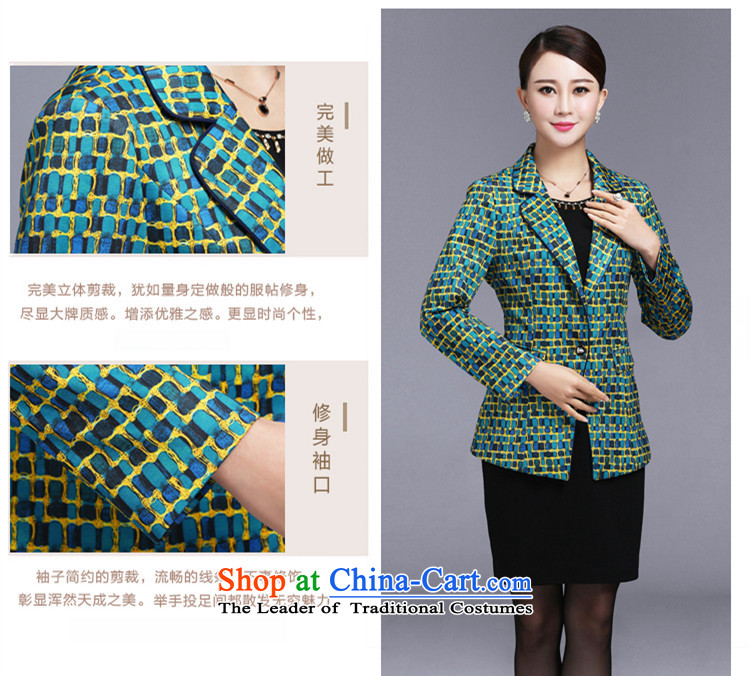 Ya-ting shop 2015 new autumn and winter long-sleeved dresses high-end of the middle-aged mother dresses with two-piece Blue M picture, prices, brand platters! The elections are supplied in the national character of distribution, so action, buy now enjoy more preferential! As soon as possible.