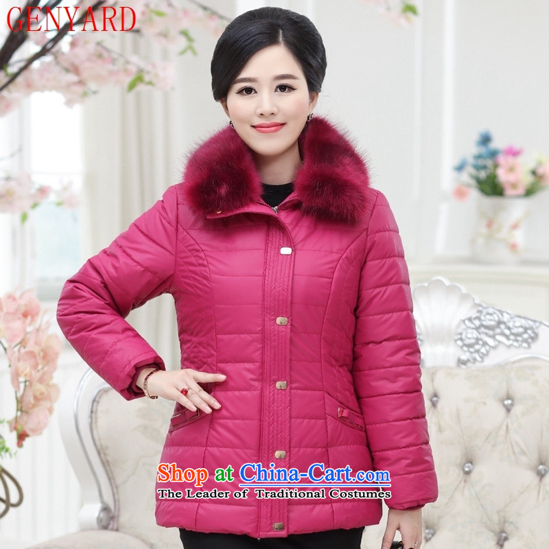 Genyard2015 winter clothing in new women's stylish cotton older middle-aged moms with gross cotton robe of services for red XL,GENYARD,,, shopping on the Internet