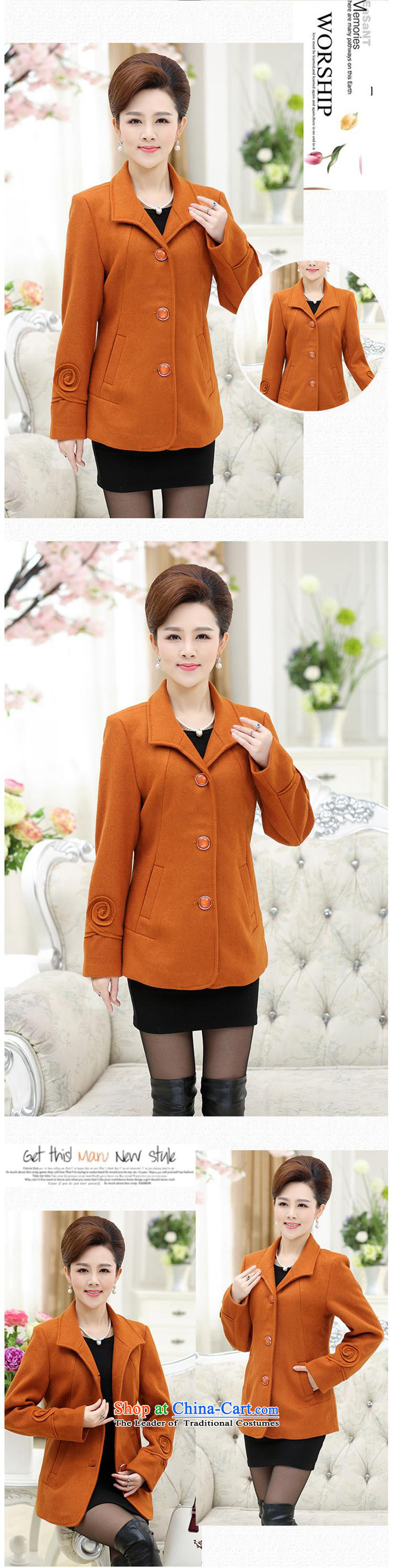 The elderly in the large GENYARD women's gross middle-aged female shirt? Boxed short of autumn and winter load new wool a jacket orange 3XL picture, prices, brand platters! The elections are supplied in the national character of distribution, so action, buy now enjoy more preferential! As soon as possible.