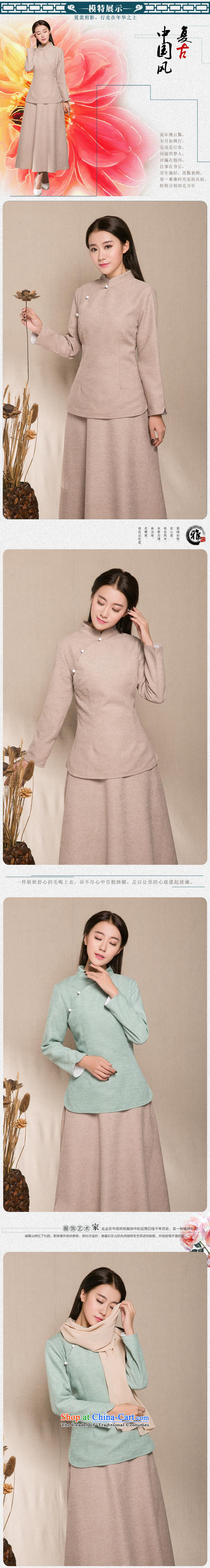 Memnarch 琊 Connie shop autumn and winter new chinese women China wind improved Han-Tang Dynasty Package? short hair style qipao and light blue M picture, prices, brand platters! The elections are supplied in the national character of distribution, so action, buy now enjoy more preferential! As soon as possible.