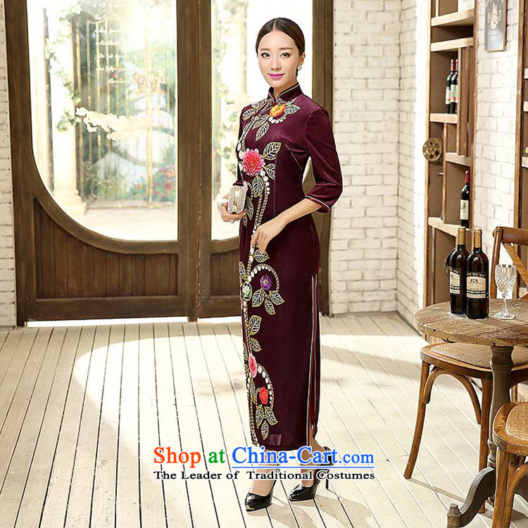 In accordance with the new l love of ethnic Chinese women's improved collar is traversed by the positioning of the poster of Sau San qipao long figure 3XL /T0008# ancient pictures, prices, brand platters! The elections are supplied in the national character of distribution, so action, buy now enjoy more preferential! As soon as possible.