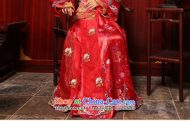 The bride-soo Wo Service tslyzm longfeng use marriage Chinese wedding dresses 2015 autumn and winter new embroidery long skirt use red S picture, prices, brand platters! The elections are supplied in the national character of distribution, so action, buy now enjoy more preferential! As soon as possible.