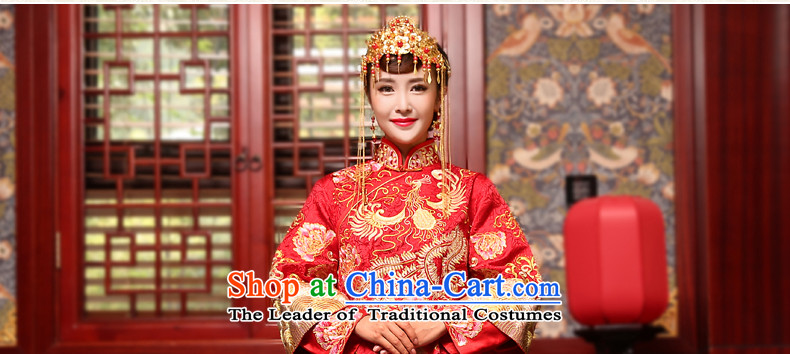 Use the dragon bride tslyzm married Su Wo Service Chinese style wedding wedding dresses wedding gown Ancient Costume 2015 new autumn and winter red XL Photo, prices, brand platters! The elections are supplied in the national character of distribution, so action, buy now enjoy more preferential! As soon as possible.