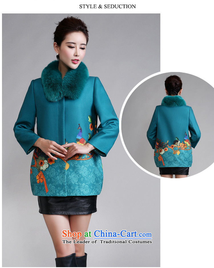 September Girl Store is women's * stylish long-sleeved jacket stamp large warm in the mother of older a wool coat blue XL Photo, prices, brand platters! The elections are supplied in the national character of distribution, so action, buy now enjoy more preferential! As soon as possible.