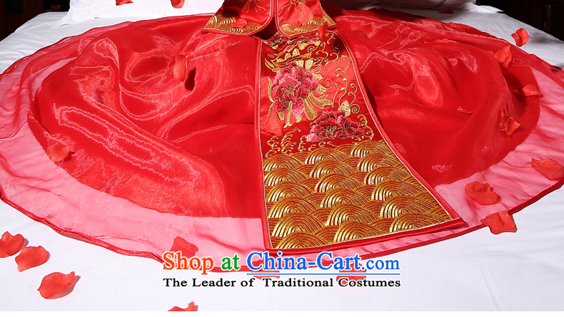 Use the dragon wedding tslyzm Sau Wo Service bridal dresses Dragon 2015 Marriage new autumn and winter Chinese wedding kimonos red XL Photo-soo, prices, brand platters! The elections are supplied in the national character of distribution, so action, buy now enjoy more preferential! As soon as possible.