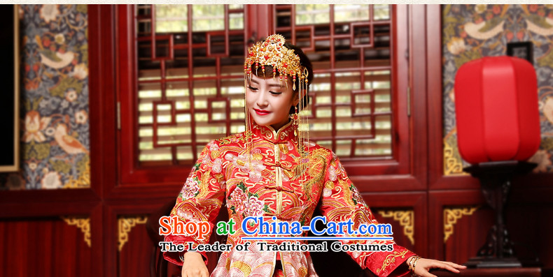Tslyzm Chinese wedding dresses marriage-soo and classical wedding longfeng use 2015 new autumn and winter Bong-sam Hui-hsia skirt use red previous Popes are placed XL Photo, prices, brand platters! The elections are supplied in the national character of distribution, so action, buy now enjoy more preferential! As soon as possible.