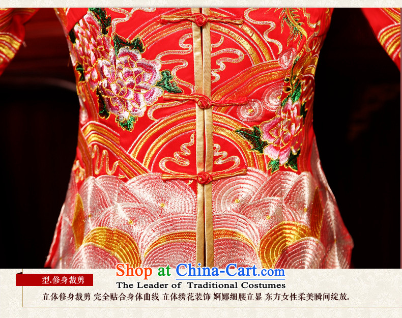 Tslyzm Chinese wedding dresses marriage-soo and classical wedding longfeng use 2015 new autumn and winter Bong-sam Hui-hsia skirt use red previous Popes are placed XL Photo, prices, brand platters! The elections are supplied in the national character of distribution, so action, buy now enjoy more preferential! As soon as possible.