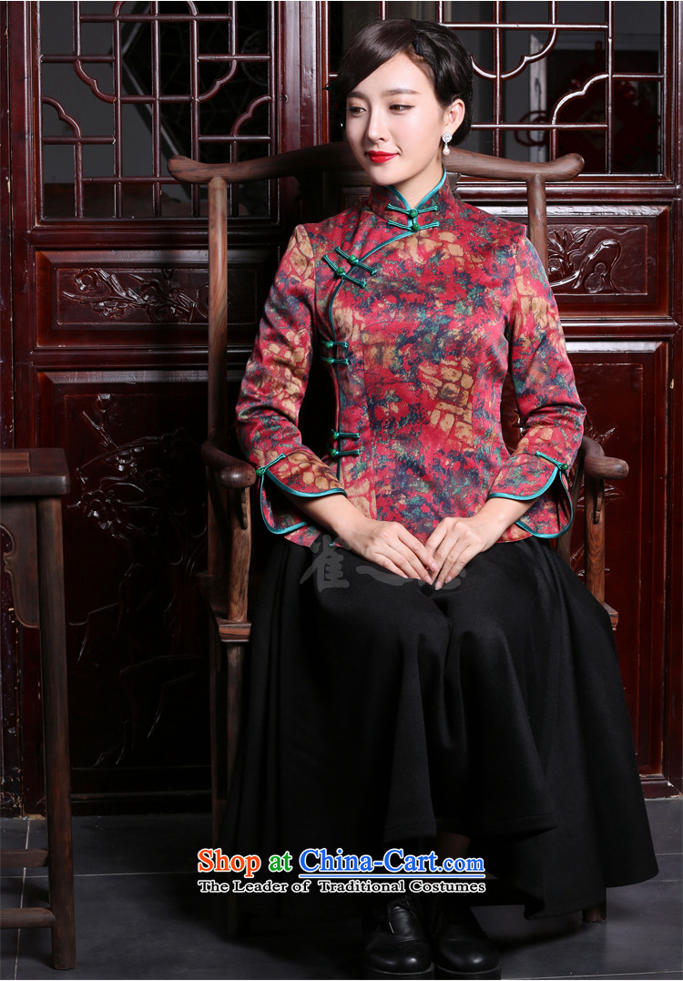 Love of birds in the autumn and winter 2015 Dream National Tang blouses improved silk and cotton yarn folder cloud of incense qipao QC962 shirt suit - 30 days pre-sale prices, pictures, XXL brand platters! The elections are supplied in the national character of distribution, so action, buy now enjoy more preferential! As soon as possible.