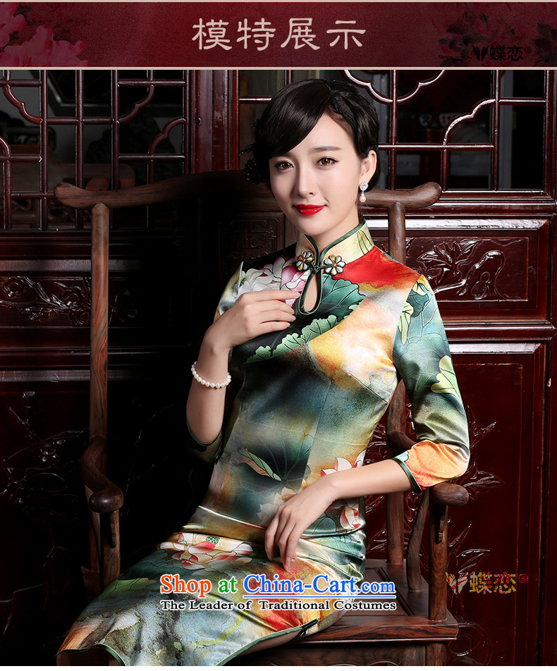 Butterfly Lovers 2015 Autumn New) retro long silk cheongsam dress stylish improved 7 cuff qipao Pik - I should be grateful if you would have 7 days pre-sale prices, pictures, L brand platters! The elections are supplied in the national character of distribution, so action, buy now enjoy more preferential! As soon as possible.