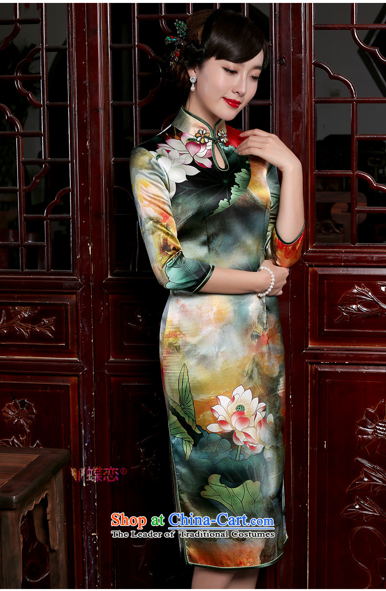 Butterfly Lovers 2015 Autumn New) retro long silk cheongsam dress stylish improved 7 cuff qipao Pik - I should be grateful if you would have 7 days pre-sale prices, pictures, L brand platters! The elections are supplied in the national character of distribution, so action, buy now enjoy more preferential! As soon as possible.