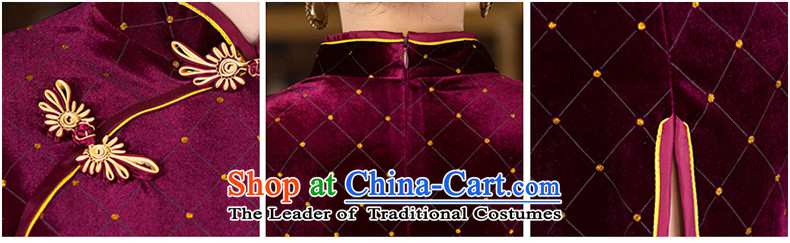The night of ballet 2015 velour 歆 qipao fall inside the new stylish retro 7 cuff qipao Ms. dresses improved cheongsam dress M9539 BLUE XXL picture, prices, brand platters! The elections are supplied in the national character of distribution, so action, buy now enjoy more preferential! As soon as possible.