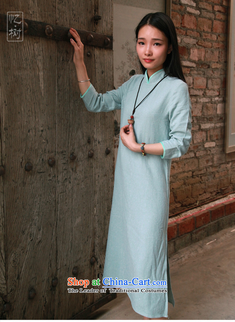 Recalling that the 2015 New Tree Fall/Winter Collections of linen cotton linen dress retro Sau San long stylish improved cheongsam dress light green M picture, prices, brand platters! The elections are supplied in the national character of distribution, so action, buy now enjoy more preferential! As soon as possible.