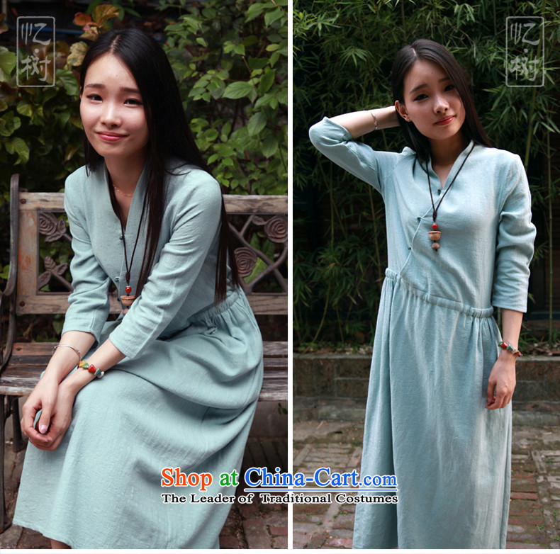 Recalling that the 2015 New Tree Fall/Winter Collections cotton linen flax women of loose elastic stylish improved qipao Sau San green XL Photo, prices, brand platters! The elections are supplied in the national character of distribution, so action, buy now enjoy more preferential! As soon as possible.