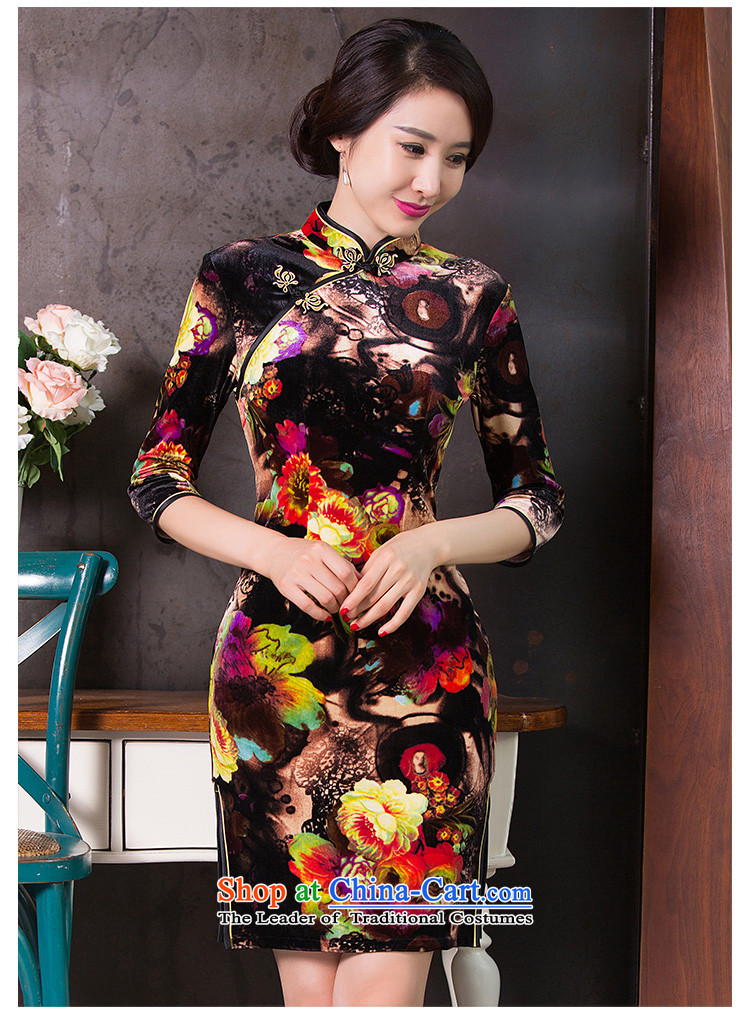 Yuan of toner Mui 2015 Fall/Winter Collections of nostalgia for the establishment of a new qipao velvet improved cheongsam dress female 7 color photo QD262 cuff qipao L code picture, prices, brand platters! The elections are supplied in the national character of distribution, so action, buy now enjoy more preferential! As soon as possible.