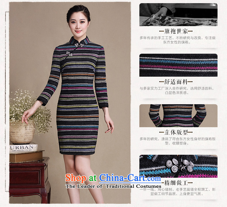 The cheer windsor castle kiosk long-sleeved gross new wool qipao?? Palace wind cheongsam dress Ms. improved long-sleeved autumn and winter cheongsam dress Y5150 picture color 2XL Photo, prices, brand platters! The elections are supplied in the national character of distribution, so action, buy now enjoy more preferential! As soon as possible.