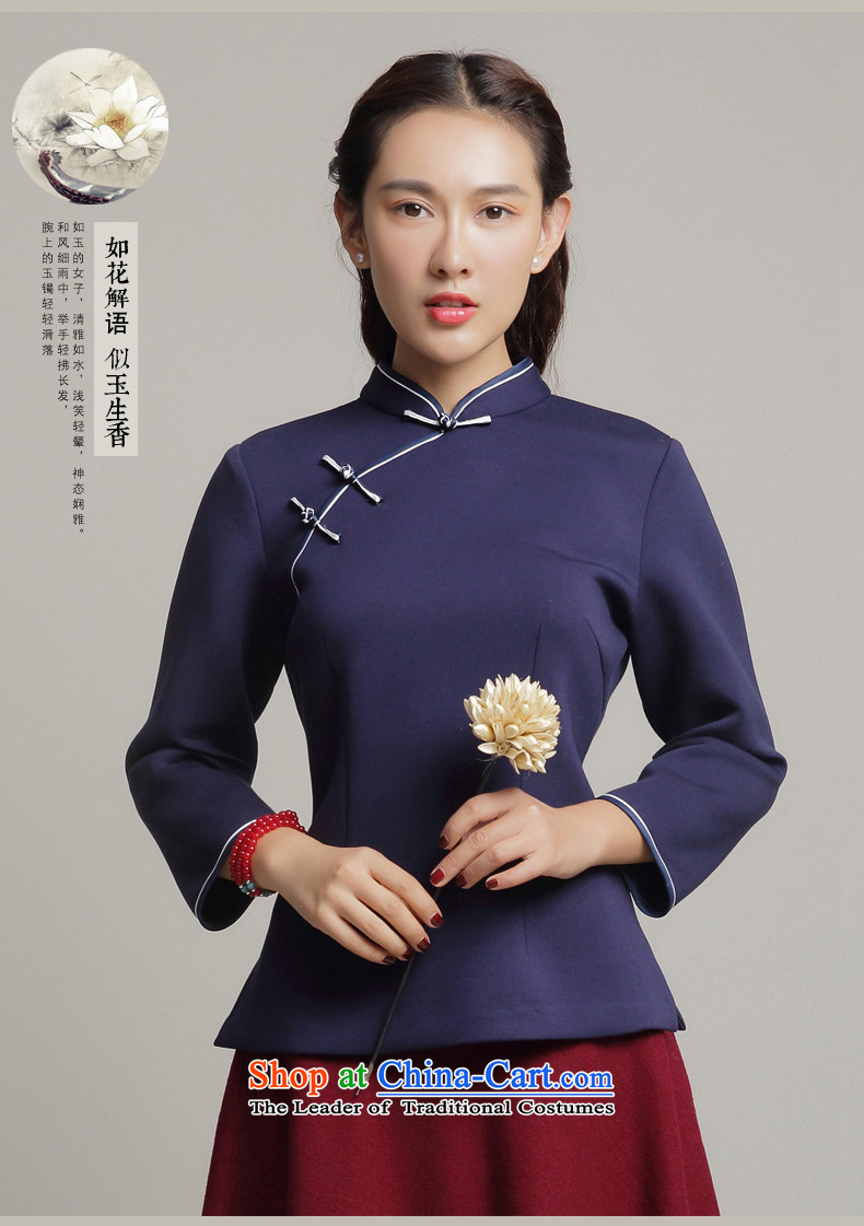 Bong-long-sleeved Chinese qipao migratory 7475 Sau San Stylish retro T-shirt elegant autumn 2015 replacing Tang dynasty blouses DQ15269 RED S picture, prices, brand platters! The elections are supplied in the national character of distribution, so action, buy now enjoy more preferential! As soon as possible.