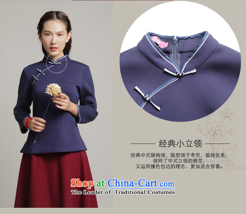 Bong-long-sleeved Chinese qipao migratory 7475 Sau San Stylish retro T-shirt elegant autumn 2015 replacing Tang dynasty blouses DQ15269 RED S picture, prices, brand platters! The elections are supplied in the national character of distribution, so action, buy now enjoy more preferential! As soon as possible.