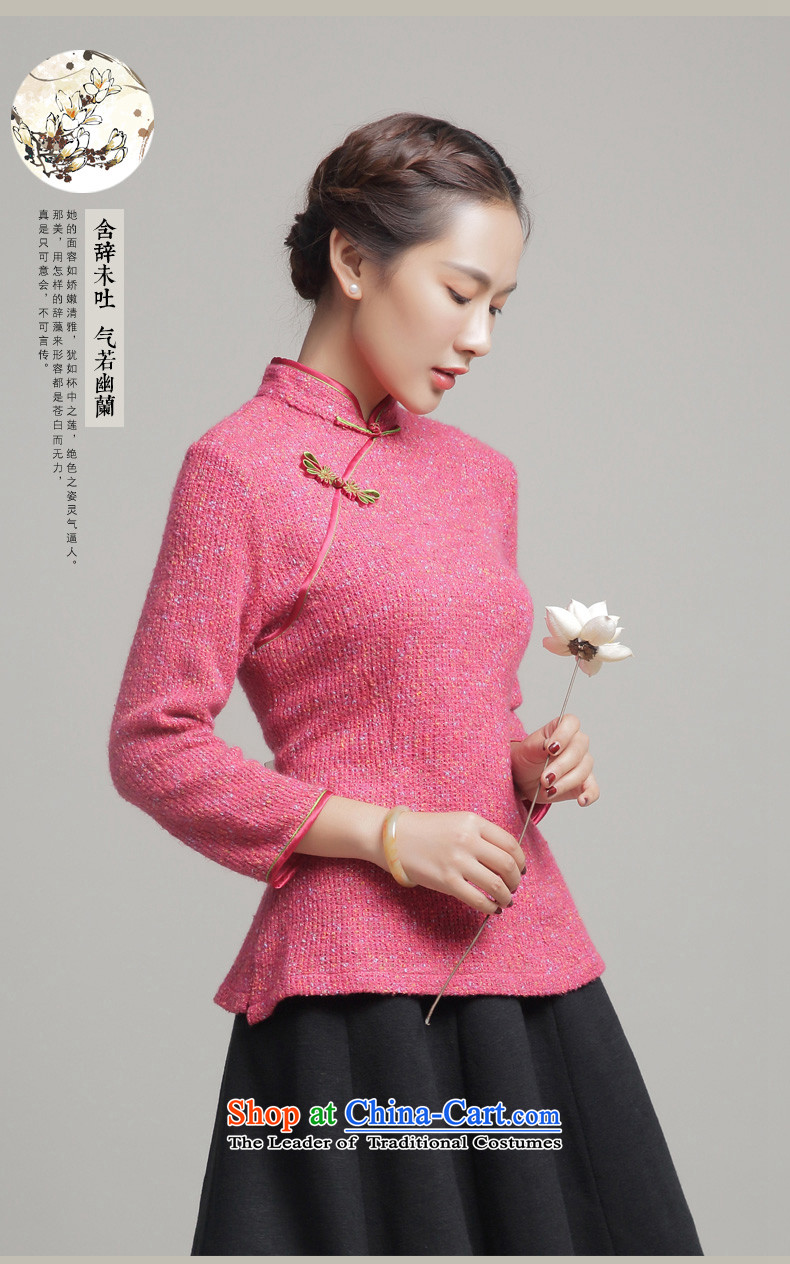 7475 2015 Autumn Fung migratory boxed long-sleeved shirt qipao new improved stylish ethnic Tang blouses DQ15270 better red XL Photo, prices, brand platters! The elections are supplied in the national character of distribution, so action, buy now enjoy more preferential! As soon as possible.