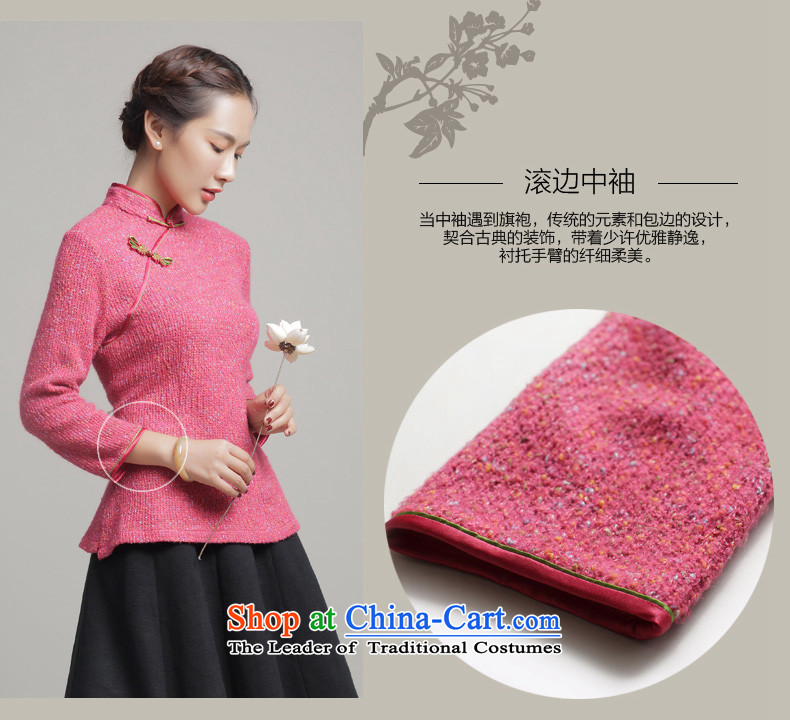 7475 2015 Autumn Fung migratory boxed long-sleeved shirt qipao new improved stylish ethnic Tang blouses DQ15270 better red XL Photo, prices, brand platters! The elections are supplied in the national character of distribution, so action, buy now enjoy more preferential! As soon as possible.