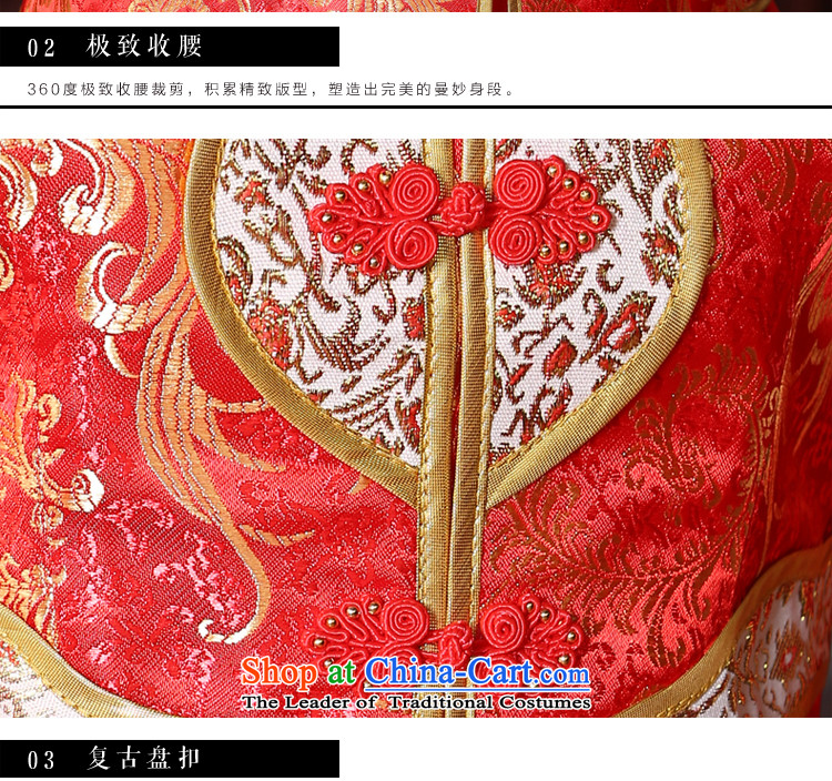 However service red bride qipao 2015 new autumn and winter Chinese wedding dress long improved services the lift mast to women stylish autumn, long-sleeved long dress + model with 68 Head Ornaments 2XL Photo, prices, brand platters! The elections are supplied in the national character of distribution, so action, buy now enjoy more preferential! As soon as possible.