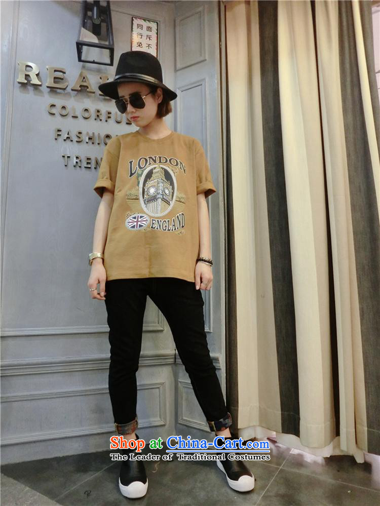 Ms Rebecca Pun stylish shops 2015 Autumn new for women Korean T-shirt with round collar forming the relaxd clothes wild female short-sleeved T-shirt will gray photo, prices, brand platters! The elections are supplied in the national character of distribution, so action, buy now enjoy more preferential! As soon as possible.