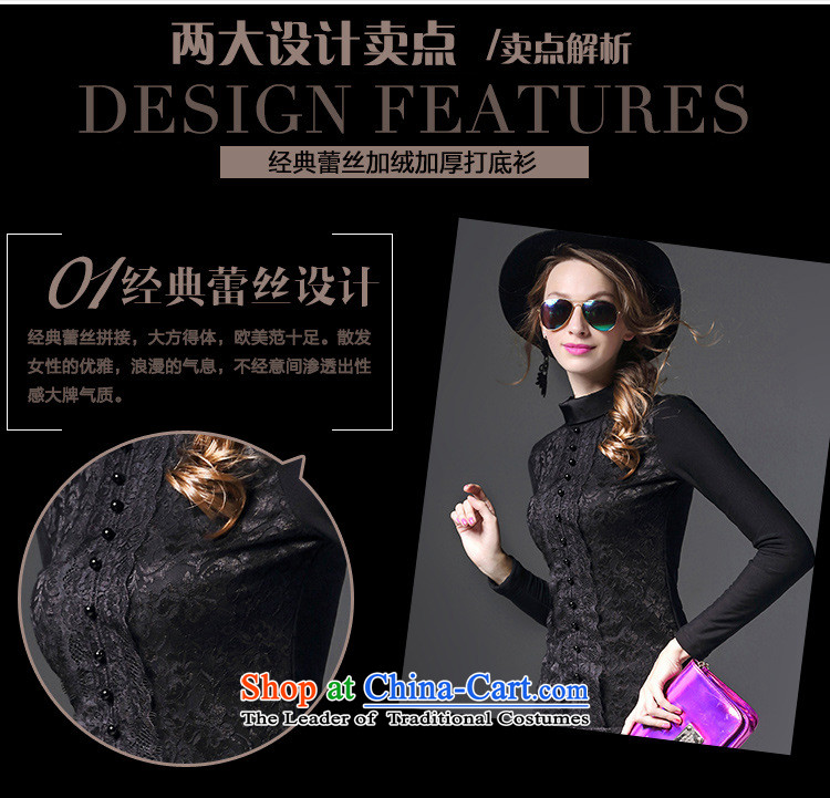 Orange Tysan * European station 2015 winter new women's women's retro qipao plus lace forming the thick wool sweater long-sleeved black L picture, prices, brand platters! The elections are supplied in the national character of distribution, so action, buy now enjoy more preferential! As soon as possible.