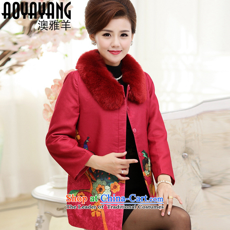 Mano-hwan's 2015 new Women's jacket middle-aged female jackets in older Fall/Winter Collections mother casual jacket 5863 gross? The Red Card Shan Zaoyuan 2XL, KASHAN.JJ (shopping on the Internet has been pressed.)