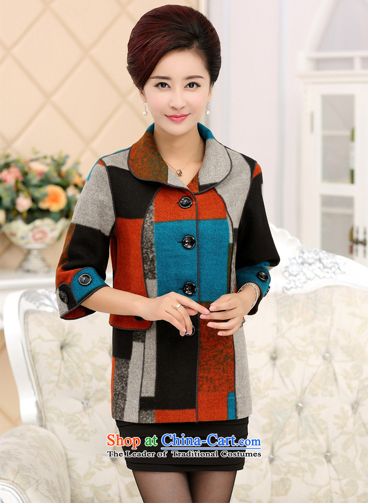 September Girl Store *2015 Fall/Winter Collections in the new elderly mother in the Cuff gross? middle-aged female jacket jacket coat red XL Photo, prices, brand platters! The elections are supplied in the national character of distribution, so action, buy now enjoy more preferential! As soon as possible.