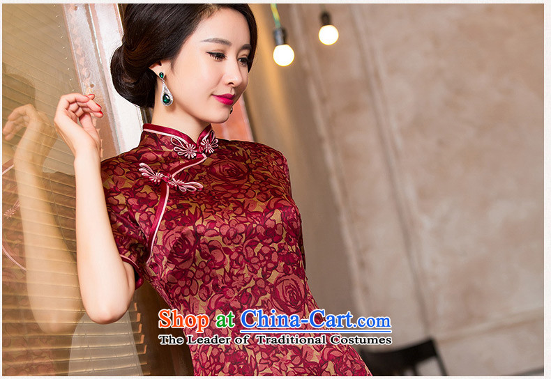 The Windsor is 2015 complaints as the new Silk Cheongsam autumn cloud of incense yarn in the Cuff cheongsam dress classical Chinese qipao gown, color pictures picture HY6090 M, prices, brand platters! The elections are supplied in the national character of distribution, so action, buy now enjoy more preferential! As soon as possible.
