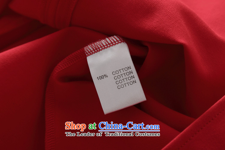 The European station 2015 Autumn Hamilton high-end female lace stitched cotton knit collar 7 Cuff A loose coat red T-shirt L picture, prices, brand platters! The elections are supplied in the national character of distribution, so action, buy now enjoy more preferential! As soon as possible.