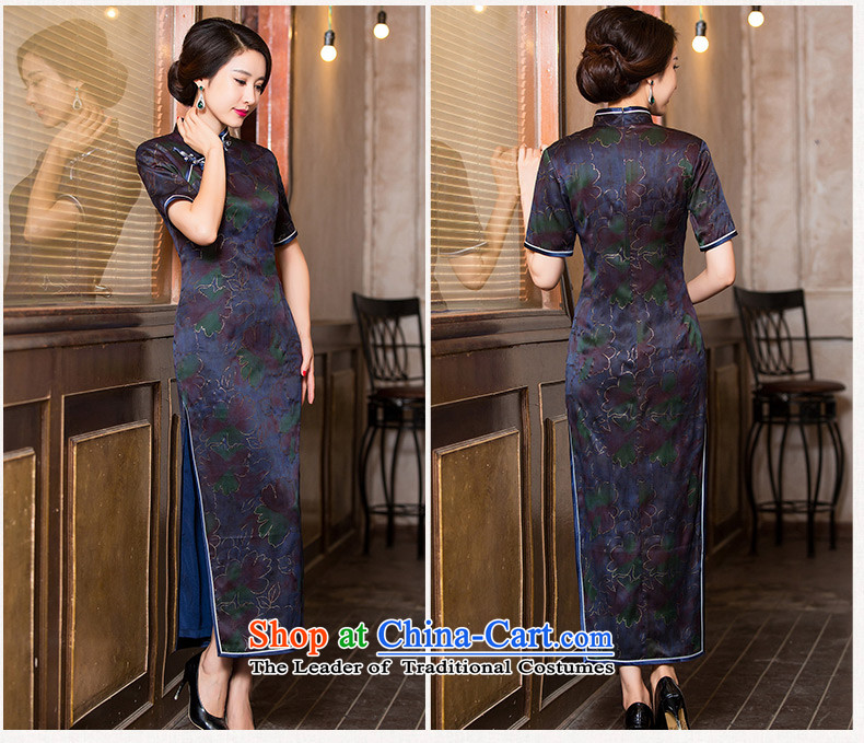 The Windsor is Hui Chi- 2015 Silk Cheongsam in cloud of incense yarn long cheongsam dress new Chinese cheongsam dress dresses HY6094 girl  S pictures, price gray, brand platters! The elections are supplied in the national character of distribution, so action, buy now enjoy more preferential! As soon as possible.