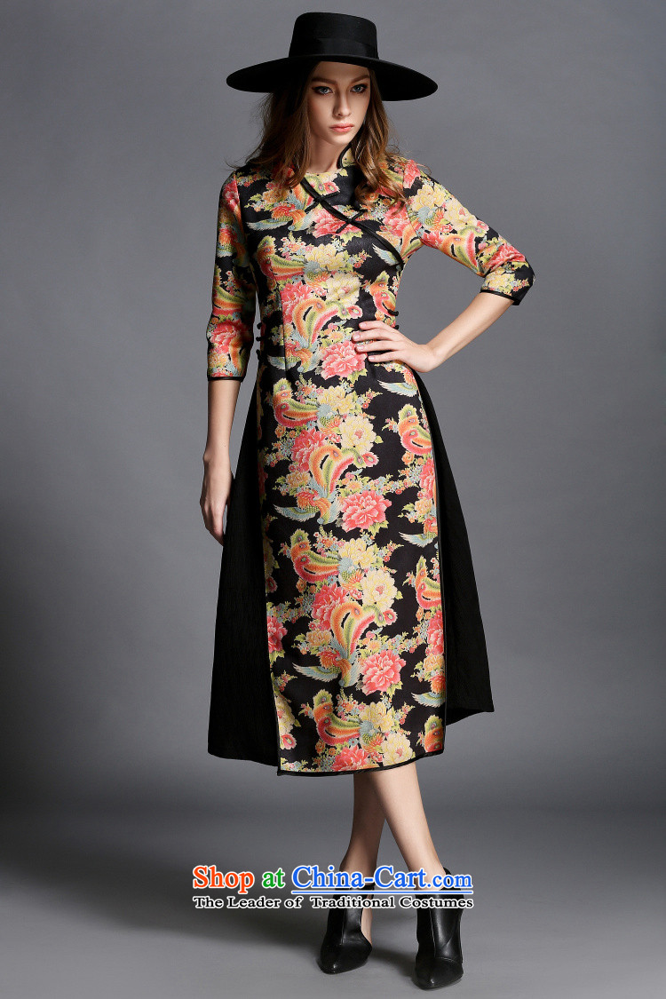 Caynova2015 autumn and winter new retro China wind qipao suede stamp of the forklift truck long skirt color pictures of the Sau San XXL picture, prices, brand platters! The elections are supplied in the national character of distribution, so action, buy now enjoy more preferential! As soon as possible.