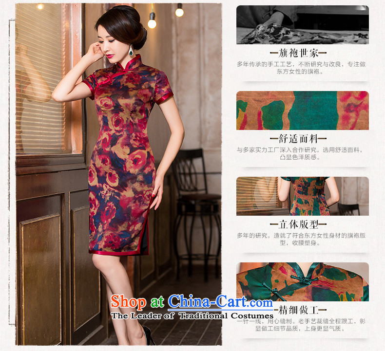 The cheer her camellias 2015 silk cheongsam dress cloud of incense yarn with new classical Autumn Chinese Dress cheongsam dress female HY6113 dark red L picture, prices, brand platters! The elections are supplied in the national character of distribution, so action, buy now enjoy more preferential! As soon as possible.