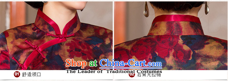 The cheer her camellias 2015 silk cheongsam dress cloud of incense yarn with new classical Autumn Chinese Dress cheongsam dress female HY6113 dark red L picture, prices, brand platters! The elections are supplied in the national character of distribution, so action, buy now enjoy more preferential! As soon as possible.