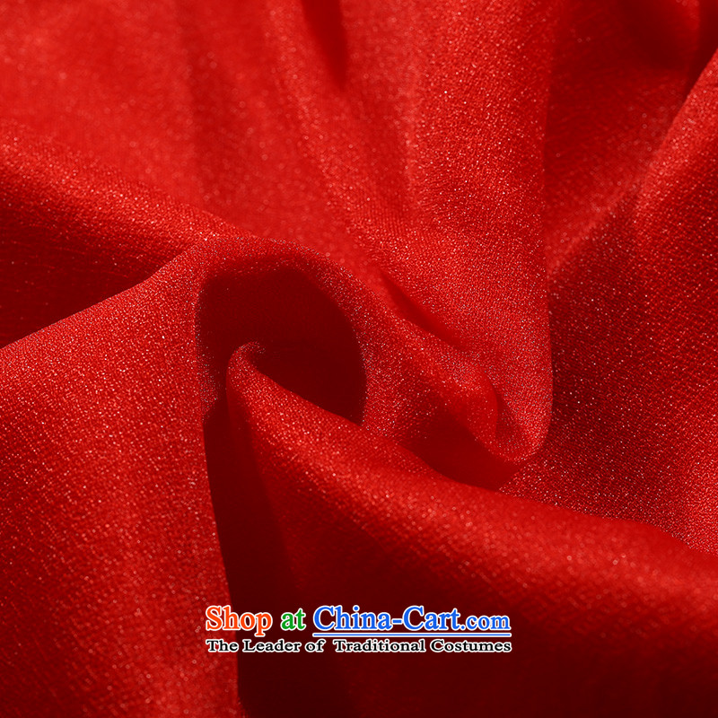Non-you do not marry 2015 new bride gross for long-sleeved red retro autumn and winter cheongsam wedding bows services for larger long skirt back door onto red , L, non-you do not marry shopping on the Internet has been pressed.