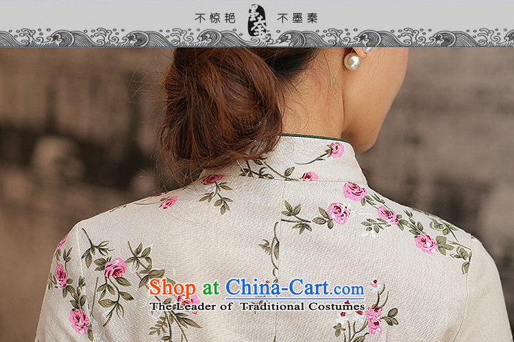 The qin designer original female hand-held a mock-neck piping long-sleeved improved cotton linen CHINESE CHEONGSAM Tang blouses mq1105005 day lilies in a M pictures, prices, brand platters! The elections are supplied in the national character of distribution, so action, buy now enjoy more preferential! As soon as possible.