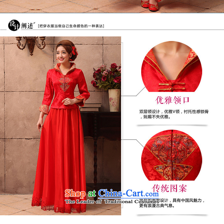 The privilege of serving the bride-leung wedding dress qipao Chinese wedding dress bows services 2015 new autumn and winter red retro winter long dress 2XL Photo, prices, brand platters! The elections are supplied in the national character of distribution, so action, buy now enjoy more preferential! As soon as possible.
