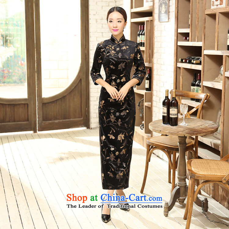 Mrs Ingrid Yeung economy Overgrown Tomb new women's classical Chinese qipao Tang Dynasty Stretch Wool collar manually Kim detained seven long-sleeved cheongsam dress figure L picture, prices, brand platters! The elections are supplied in the national character of distribution, so action, buy now enjoy more preferential! As soon as possible.