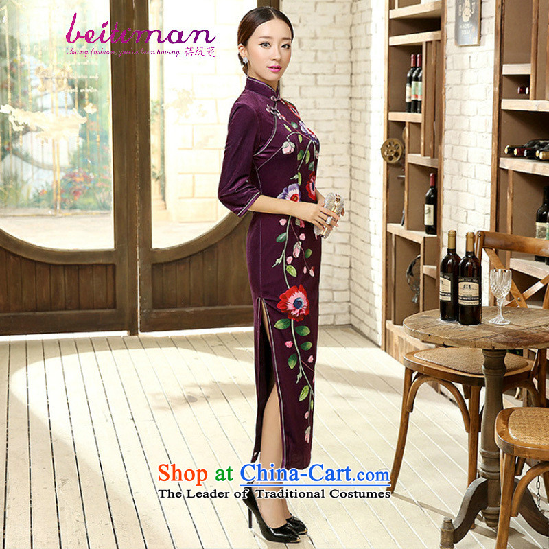 Mrs Ingrid Yeung economy Overgrown Tomb Tang dynasty women cheongsam positioning poster stretch of 7_manual detained Kim scouring pads cheongsam dress? T0010?figure?XXL