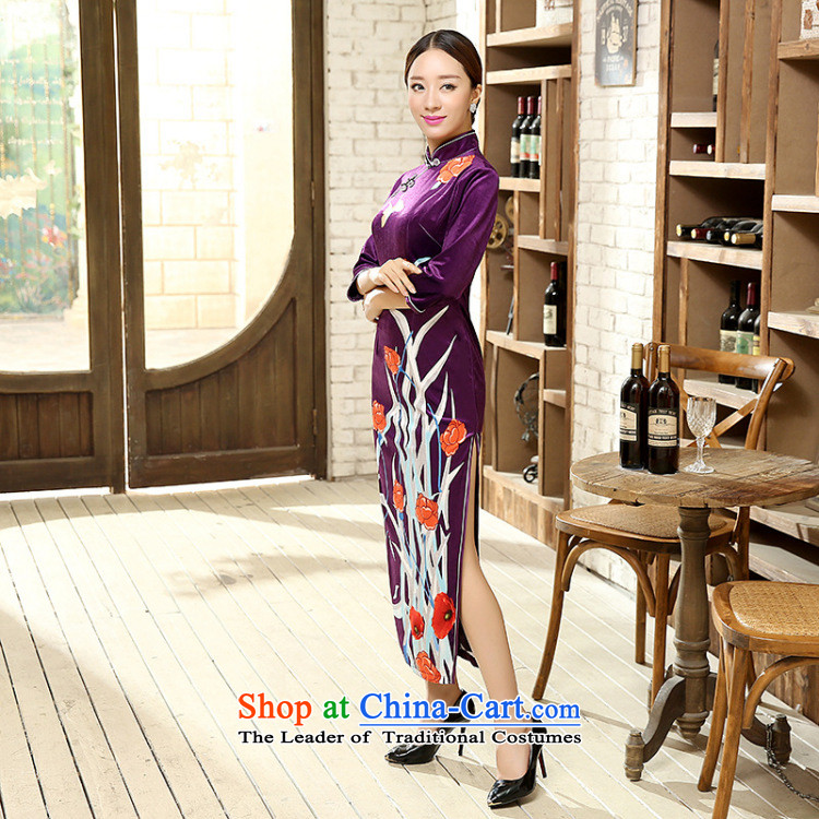 Mrs Ingrid Yeung as Overgrown Tomb Tang dynasty qipao positioning poster Stretch Wool qipao seven gold cuff T0009 figure XXXL picture, prices, brand platters! The elections are supplied in the national character of distribution, so action, buy now enjoy more preferential! As soon as possible.