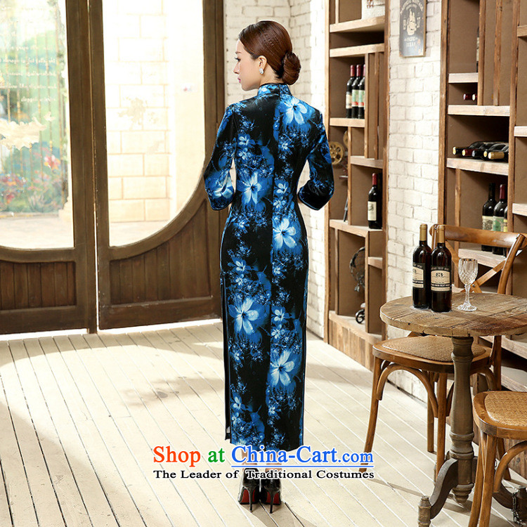 Mrs Ingrid Yeung economy Overgrown Tomb Tang dynasty women 7 cuff qipao improved stylish collar manually detained Stretch Wool long qipao Kim dresses T0011 M picture, prices, brand platters! The elections are supplied in the national character of distribution, so action, buy now enjoy more preferential! As soon as possible.