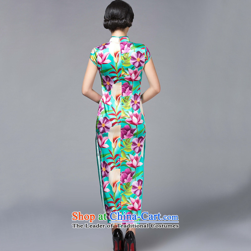 Joe was aristocratic heavyweight Silk Cheongsam banquet of autumn and winter improvement of herbs extract CKZS013 long suit L,CHOSHAN LADIES,,, shopping on the Internet
