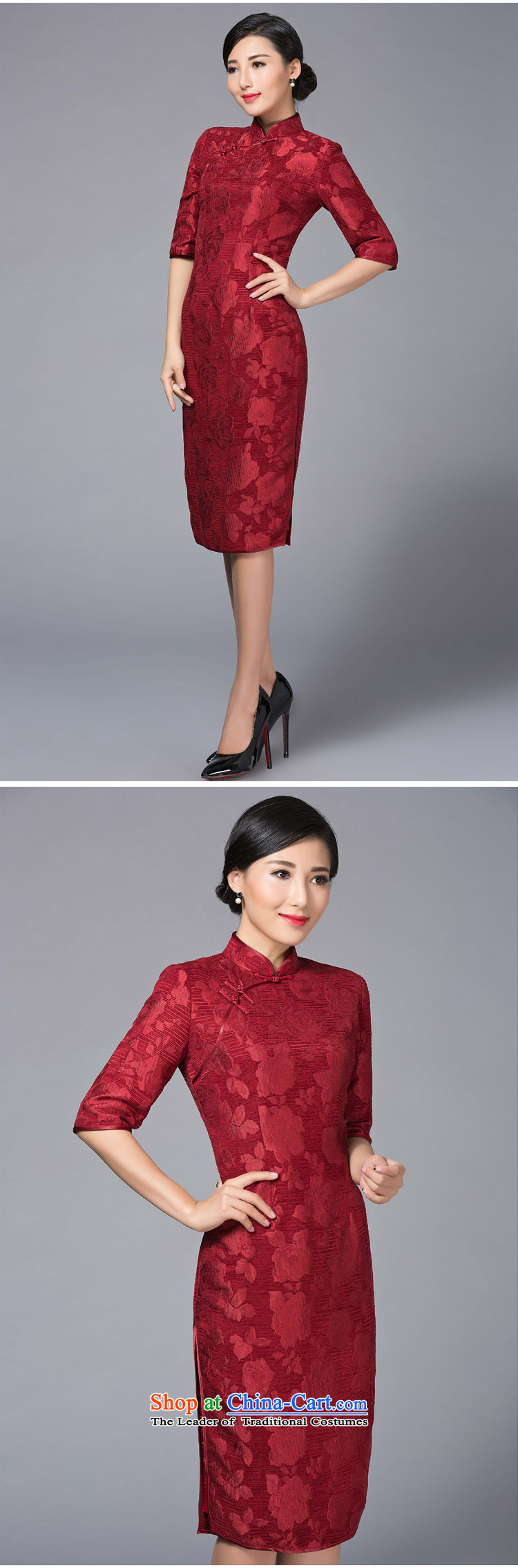 Joe was aristocratic autumn and winter in cuff wedding dresses in red mother long improved stylish deep red XXXL THMQP001 picture, prices, brand platters! The elections are supplied in the national character of distribution, so action, buy now enjoy more preferential! As soon as possible.