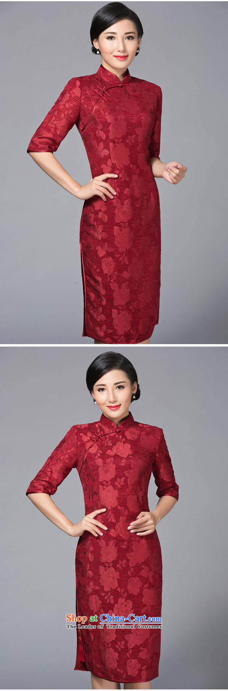 Joe was aristocratic autumn and winter in cuff wedding dresses in red mother long improved stylish deep red XXXL THMQP001 picture, prices, brand platters! The elections are supplied in the national character of distribution, so action, buy now enjoy more preferential! As soon as possible.