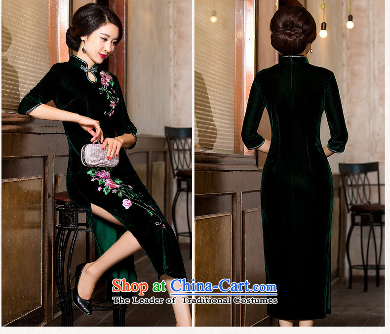 The cross-SA-picture information for autumn and winter 2015 scouring pads cheongsam dress seven long-sleeved banquet Sau San qipao skirt HY 7119 purple M picture, prices, brand platters! The elections are supplied in the national character of distribution, so action, buy now enjoy more preferential! As soon as possible.