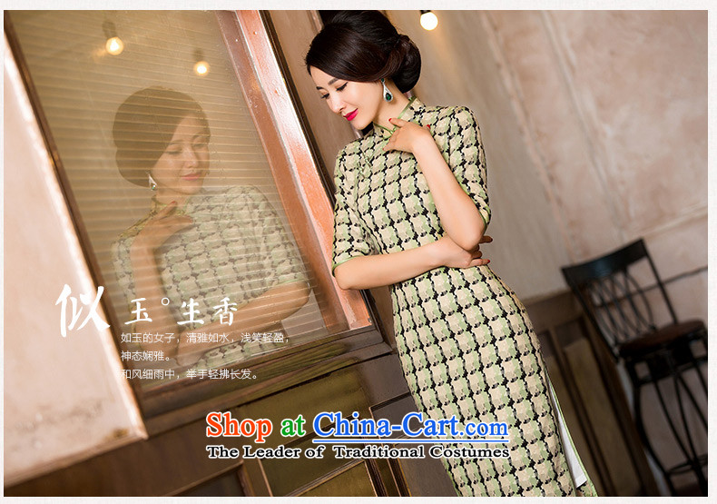 The cross-SHA YA intended for autumn and winter wool? cheongsam dress in thick cuff Sau San grid in the long hair? cheongsam dress female HY 8101 picture color pictures, prices, XL brand platters! The elections are supplied in the national character of distribution, so action, buy now enjoy more preferential! As soon as possible.