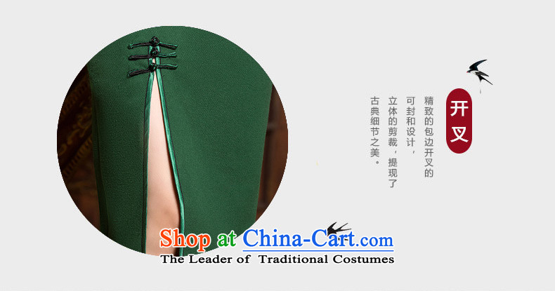 Yuan of a moon in the water 2015 winter long qipao retro improved gross cheongsam dress? The New Classic, the forklift truck QD312 before dress green L picture, prices, brand platters! The elections are supplied in the national character of distribution, so action, buy now enjoy more preferential! As soon as possible.